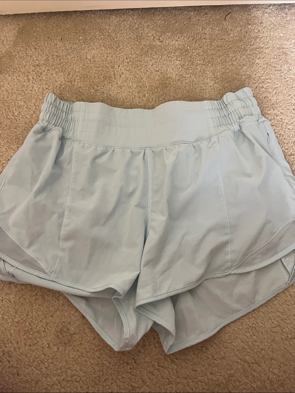 lululemon athletica Light Blue Women's Athletic Shorts